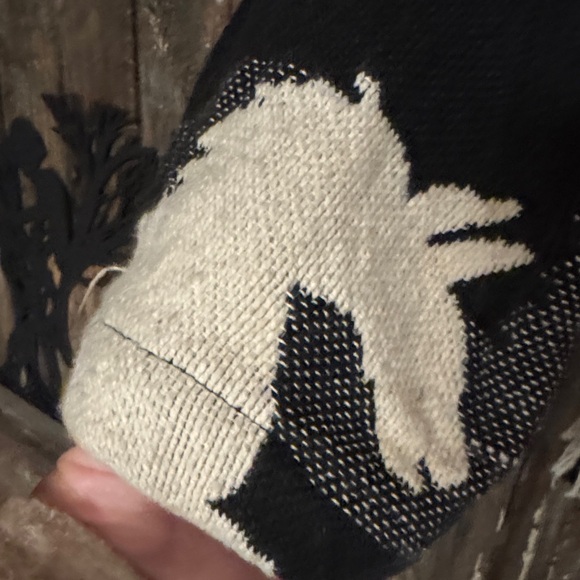 New Identity Black and Cream Horse print Jacket - Picture 3 of 10